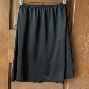 Vintage Black slip skirt